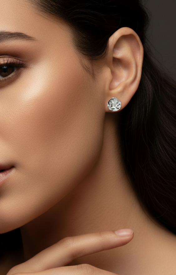 Classic Silver Stud Earrings