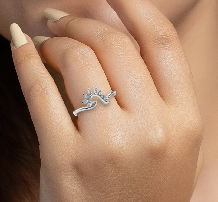 Round Cut Zircon Ring