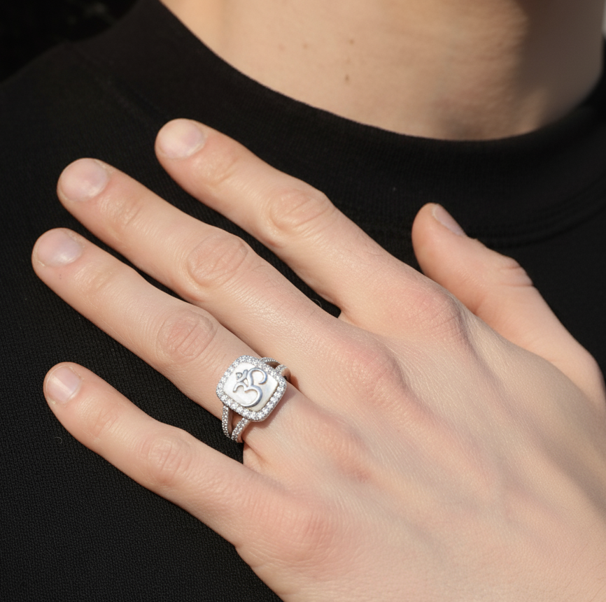 Masculine Ring with Stone