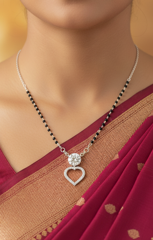 Elegant 925 Silver Mangalsutra