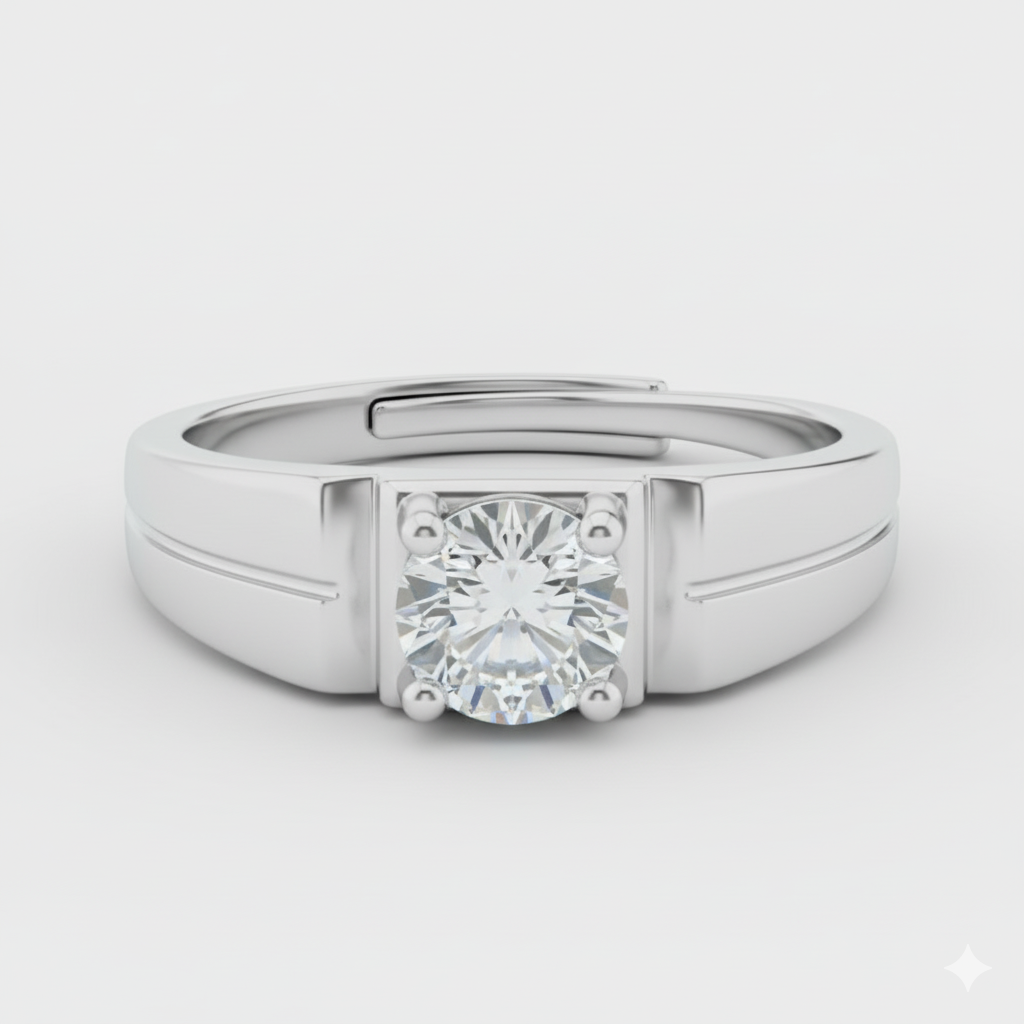 Elegant 925 Silver Men’s Ring