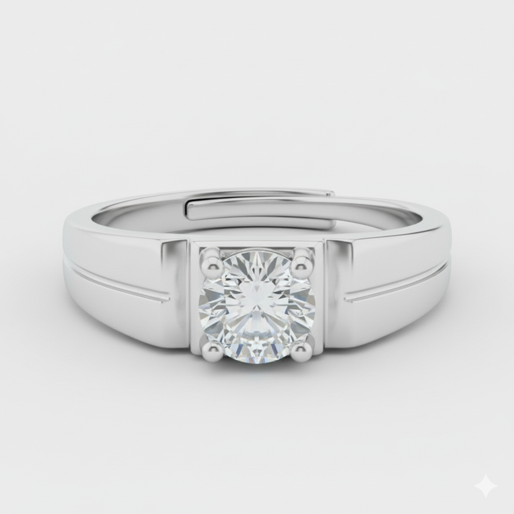 Elegant 925 Silver Men’s Ring