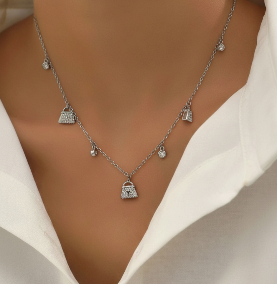 Handbag Diamond Necklace