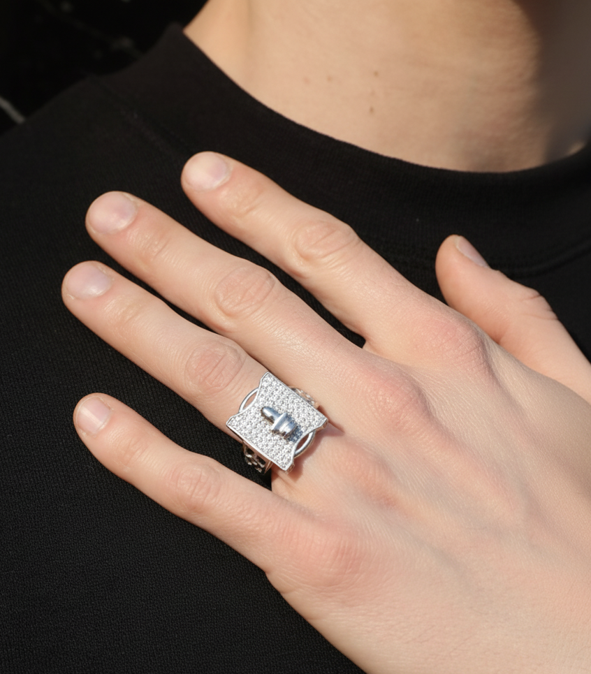 925 Sterling Silver Ring Men