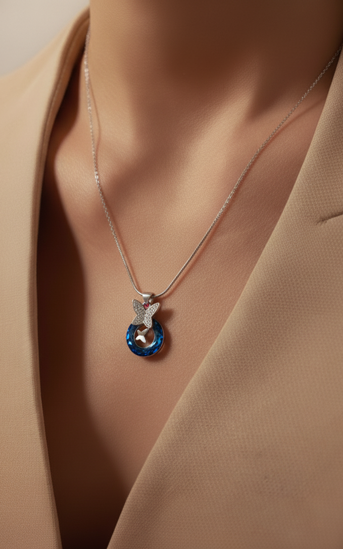 Butterfly Crystal Pendant