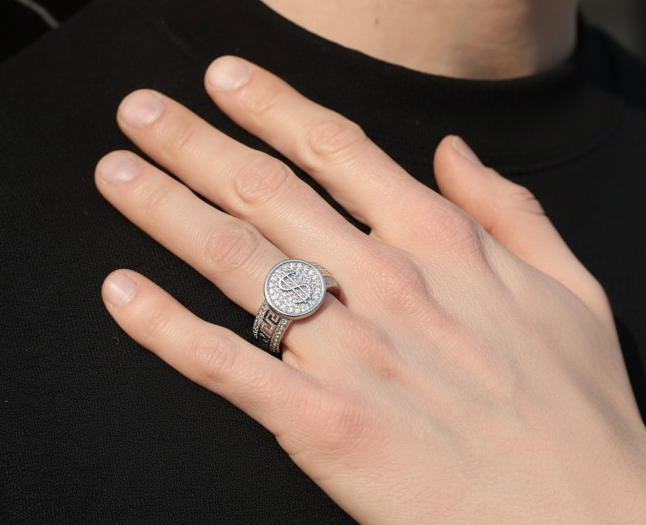 Tribal Pattern Ring for Men