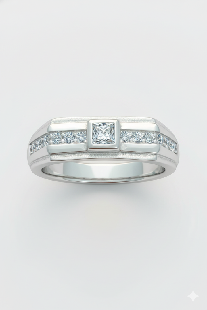 Silver Plated Luxury Ring for Men
