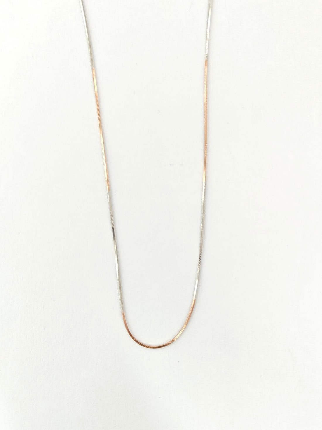 Enamel Dual Ton Silver Chain
