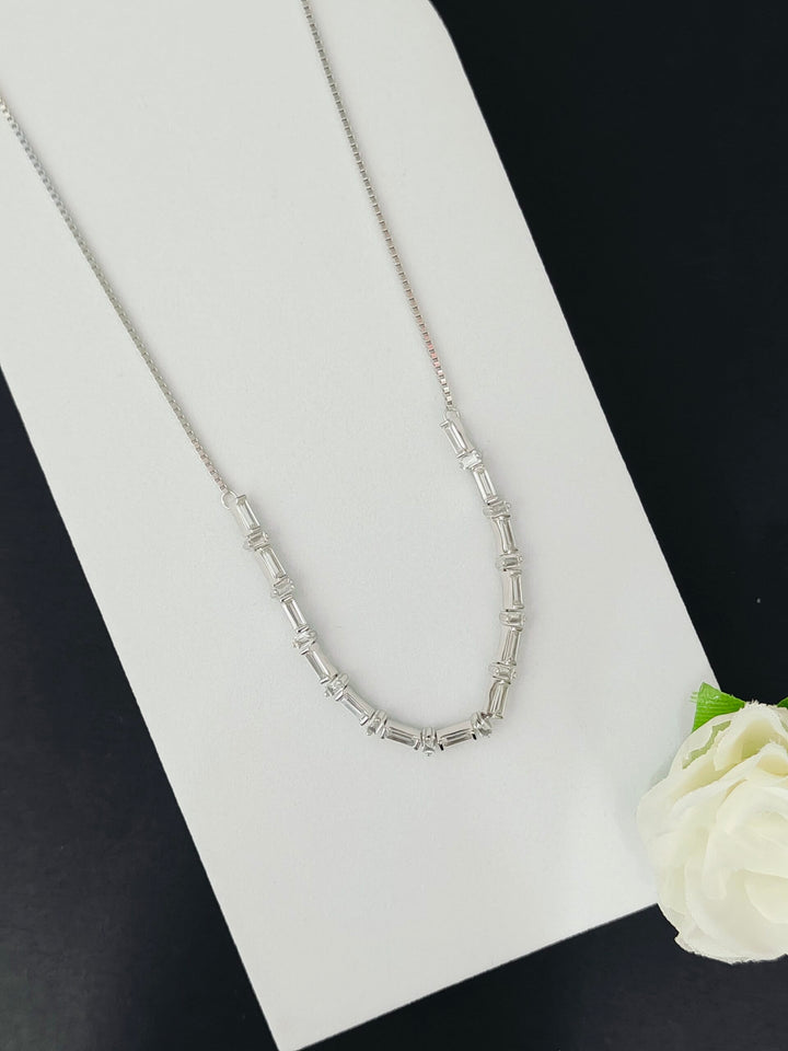 Square Diamond Necklace