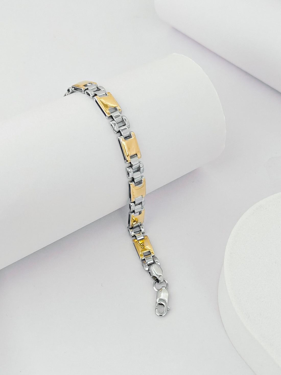 Stainless Steel Two-Tone Bracelet