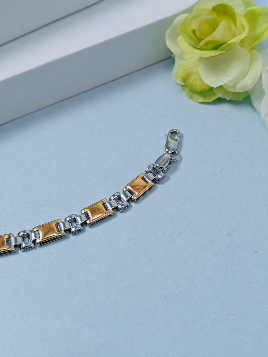 Stainless Steel Two-Tone Bracelet