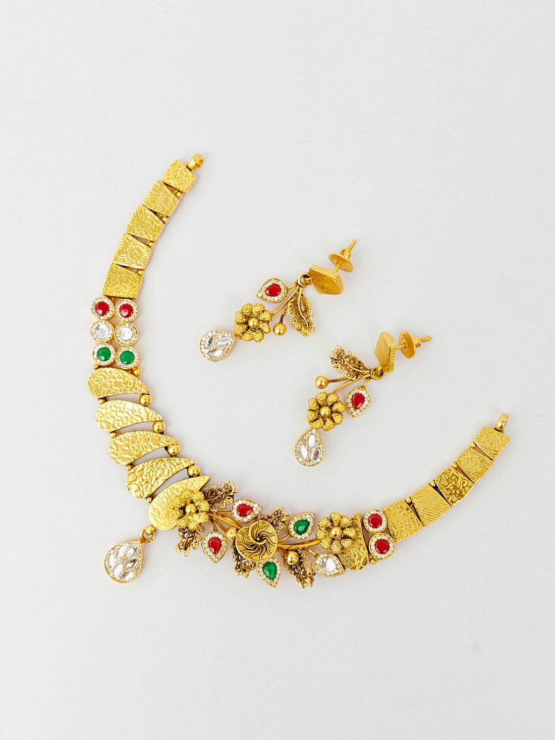 Antique Silver Gold Necklace
