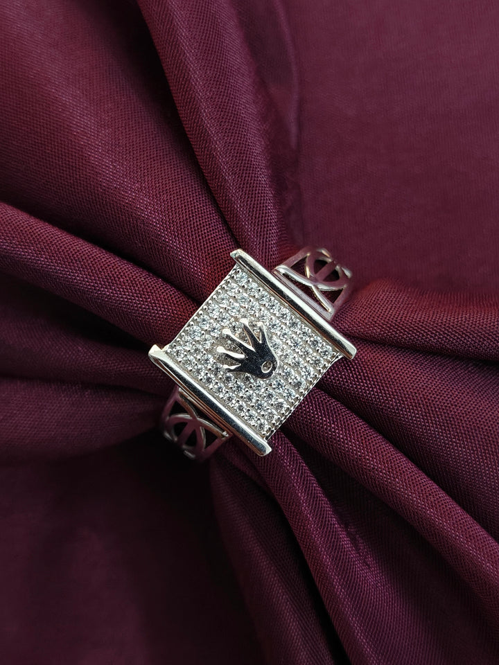 Thick Band Silver Ring Men