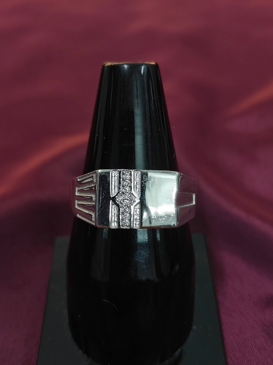 Silver Statement Ring for Men