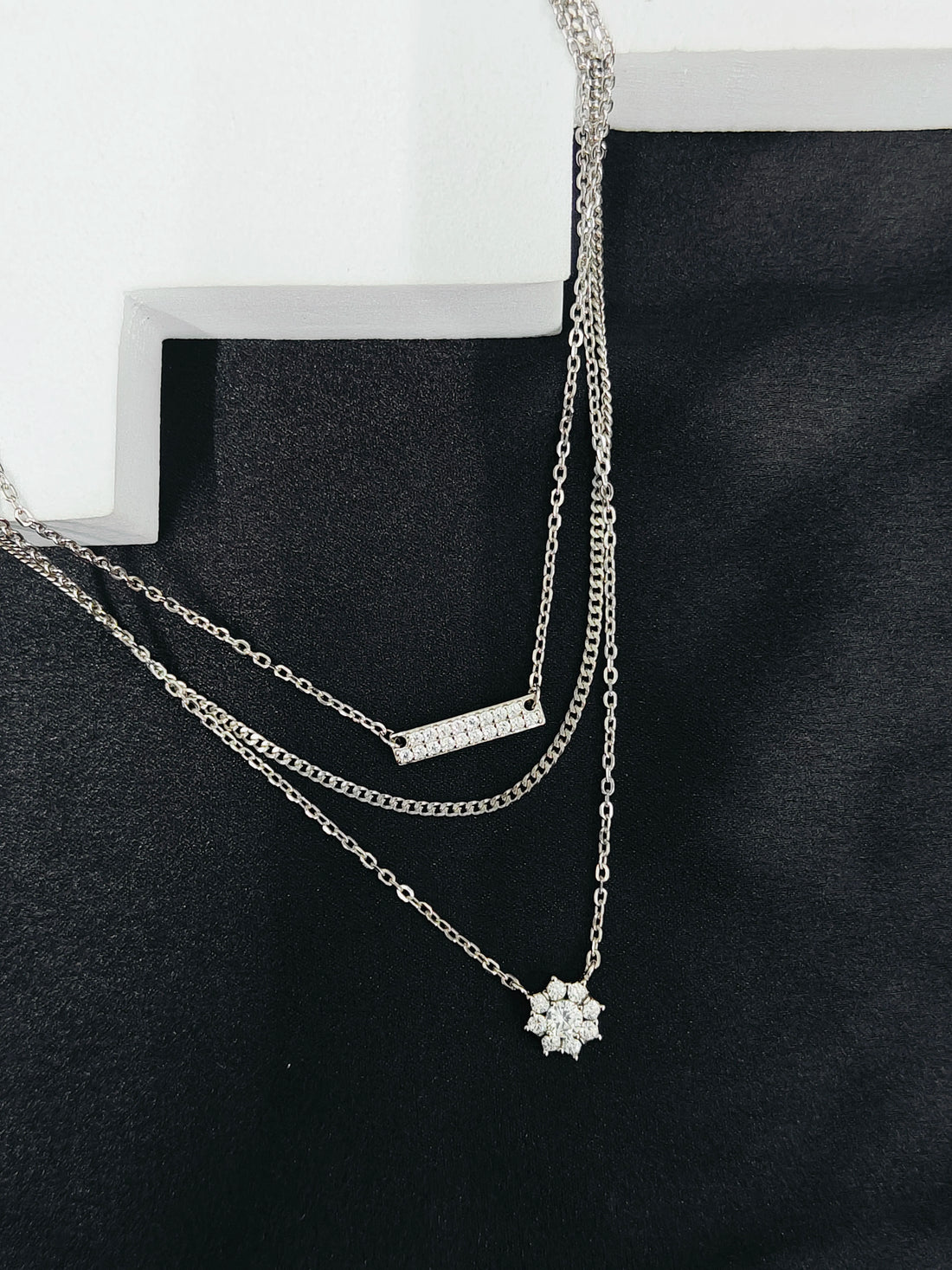 Modern Silver Style Necklace
