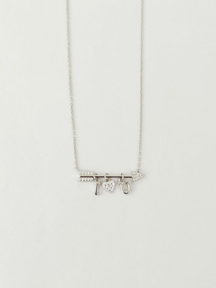 Arrow Heart Diamond Pendant