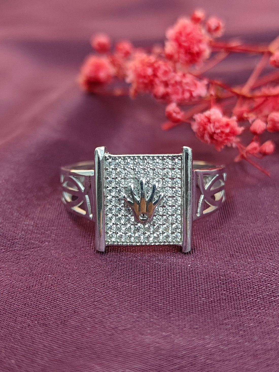 Thick Band Silver Ring Men