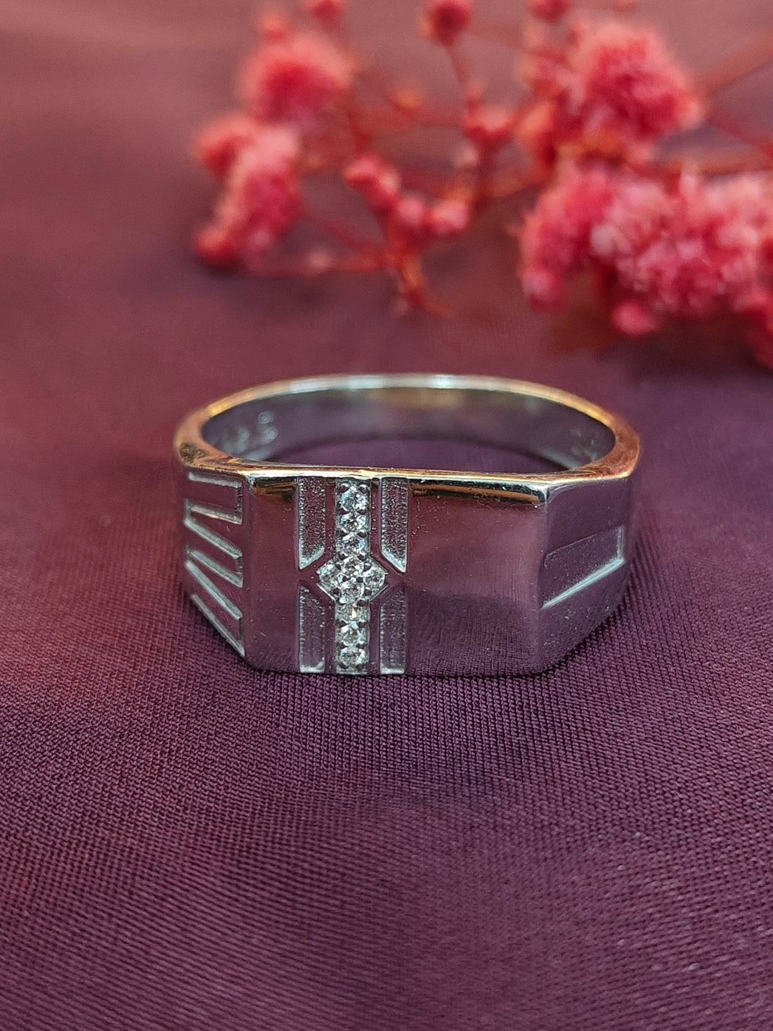 Silver Statement Ring for Men