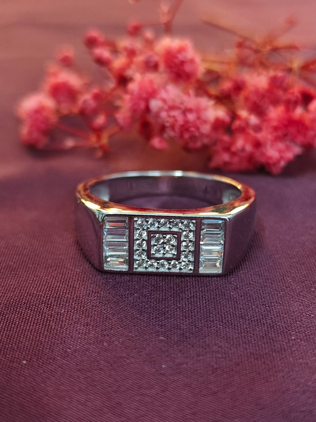 Silver Band for Groom