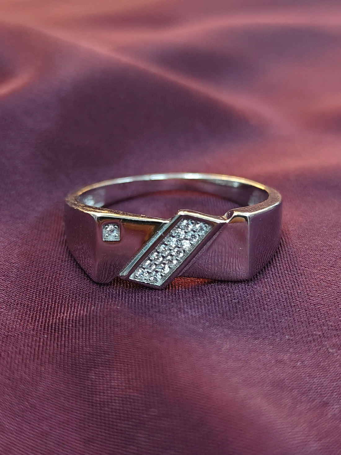 Engagement Band for Men in 925 Silver