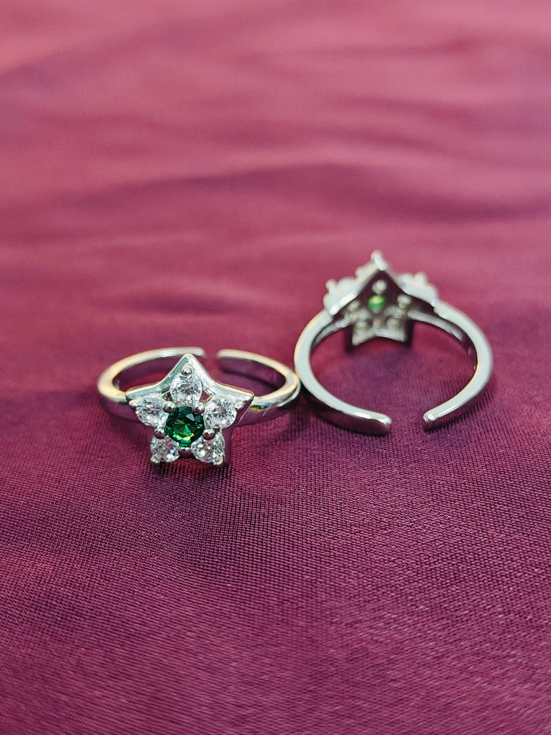 Antique Finish Silver Toe Ring