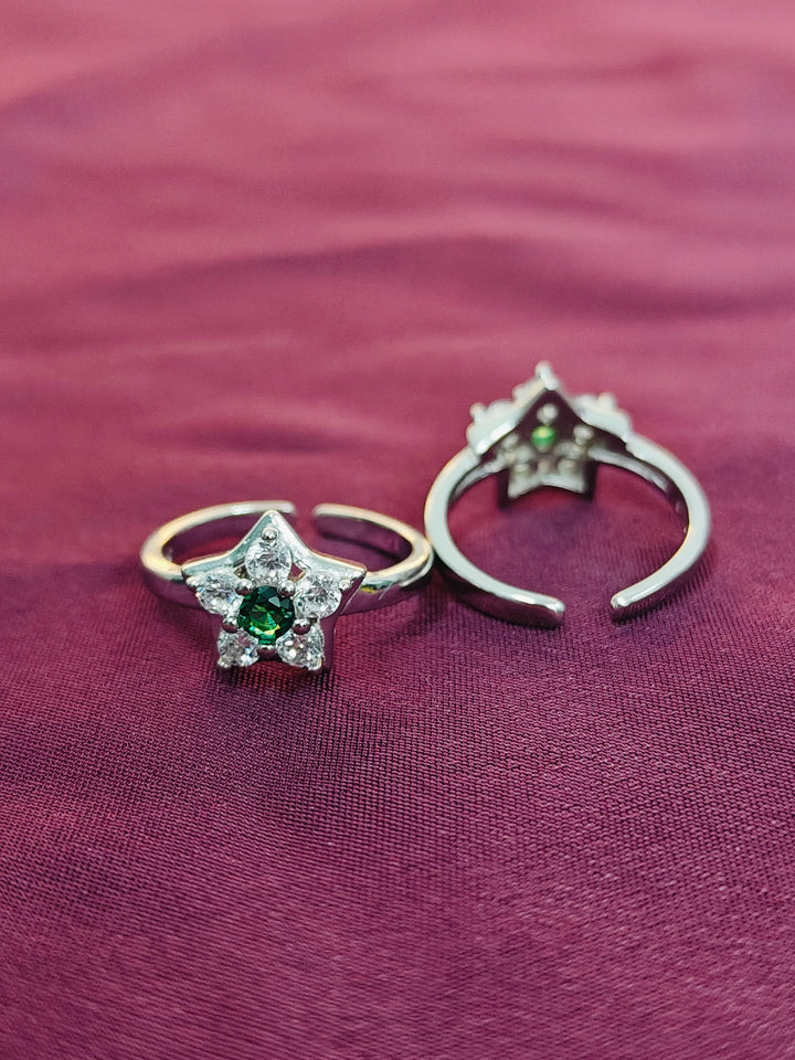 Antique Finish Silver Toe Ring
