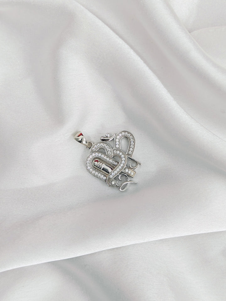 Om Symbol Silver Pendant