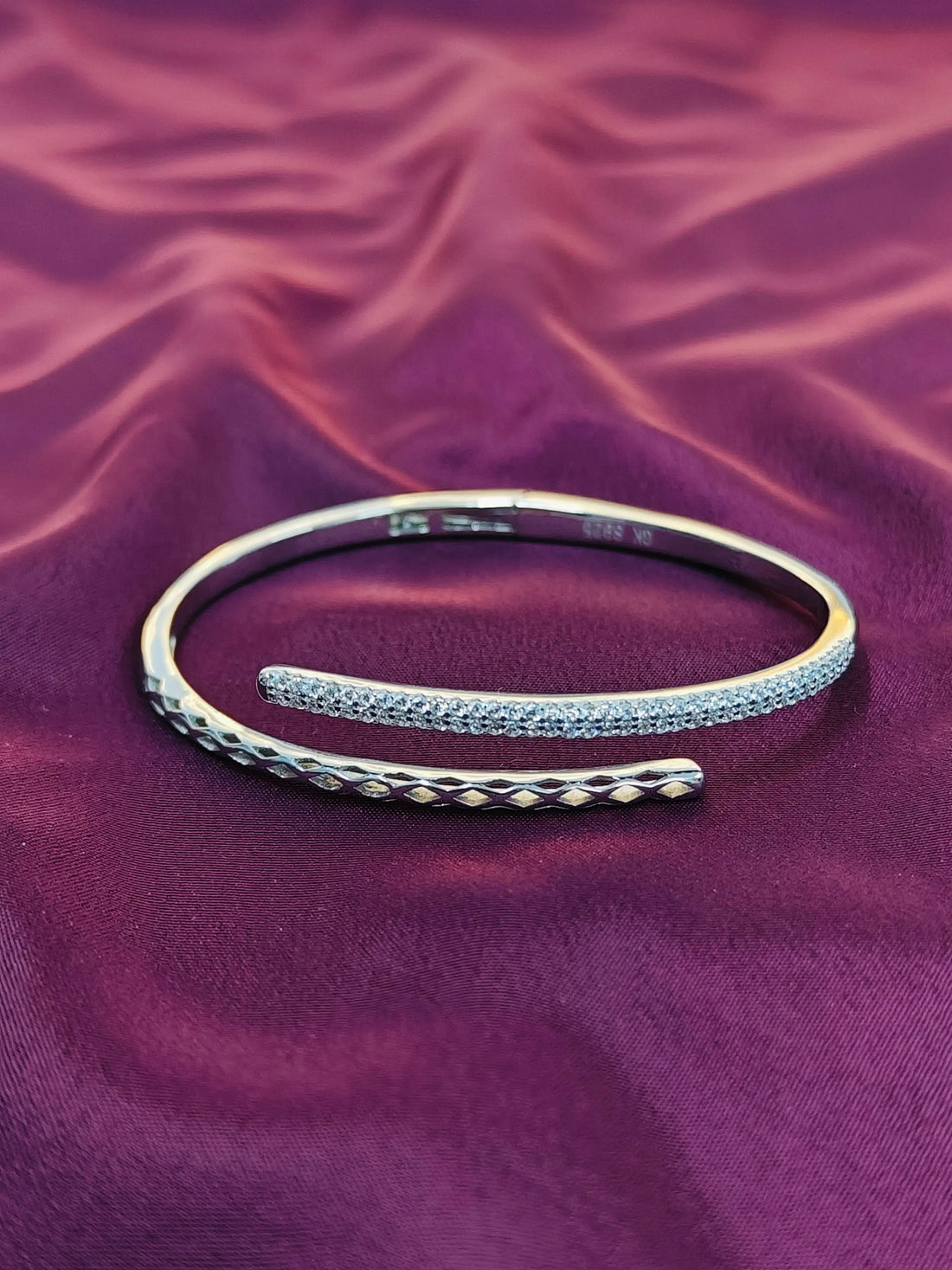 925 Sterling Silver Kada and Ring Combo