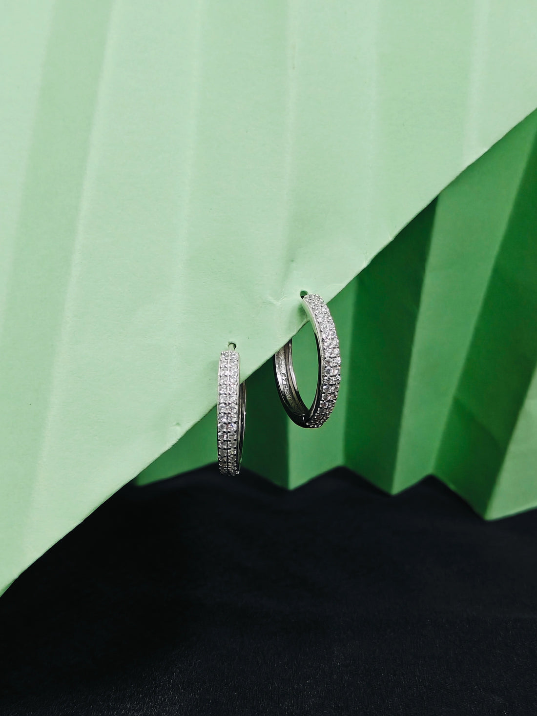 Plain Sterling Silver Bali Earrings