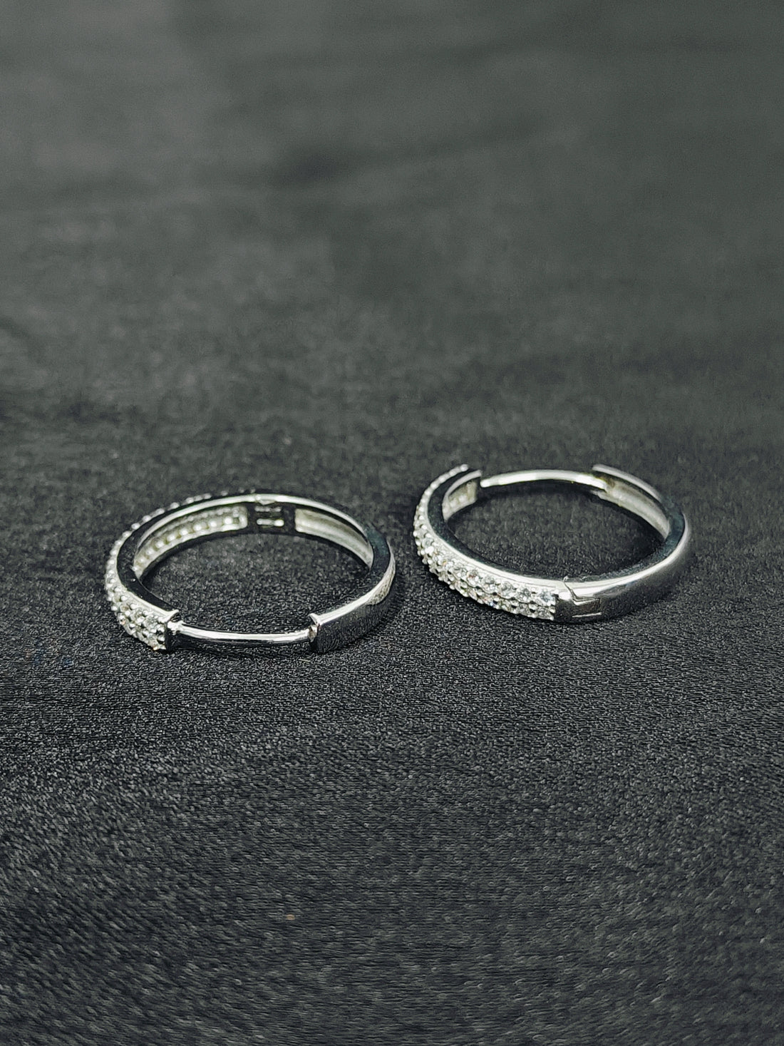 Plain Sterling Silver Bali Earrings