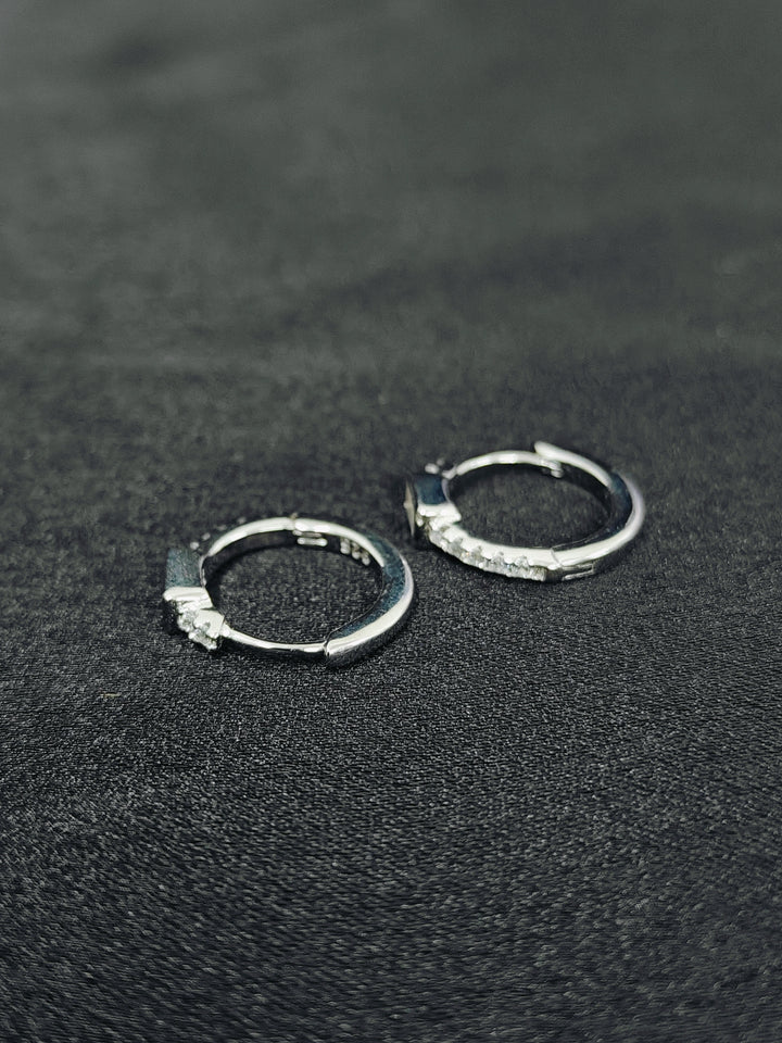 Lightweight Round Silver Bali Earrings
