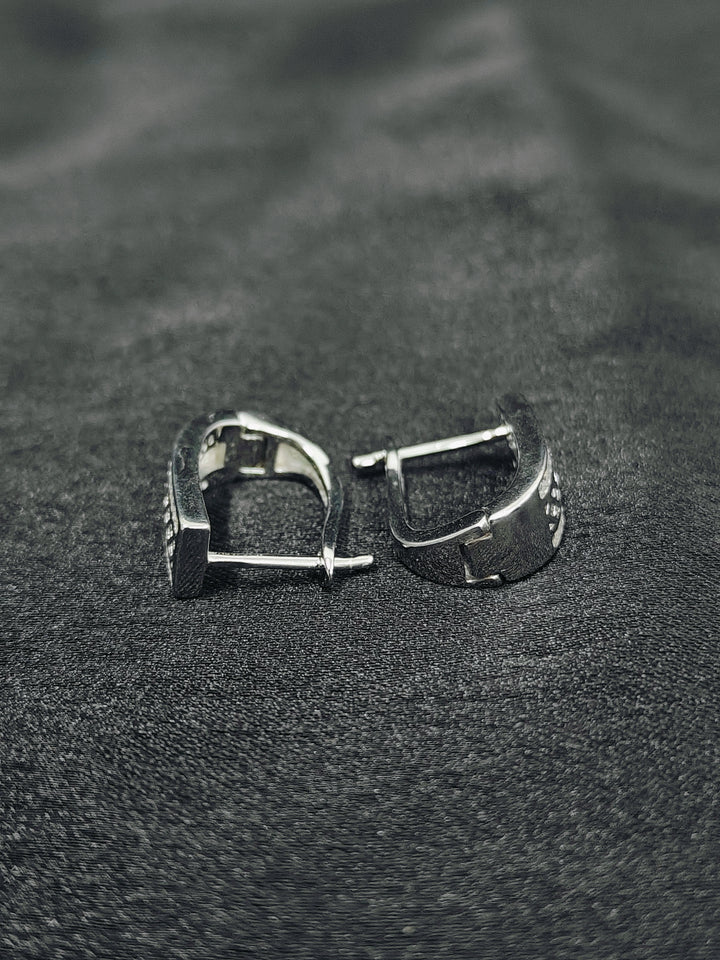 Sparkling Silver Bali Earrings