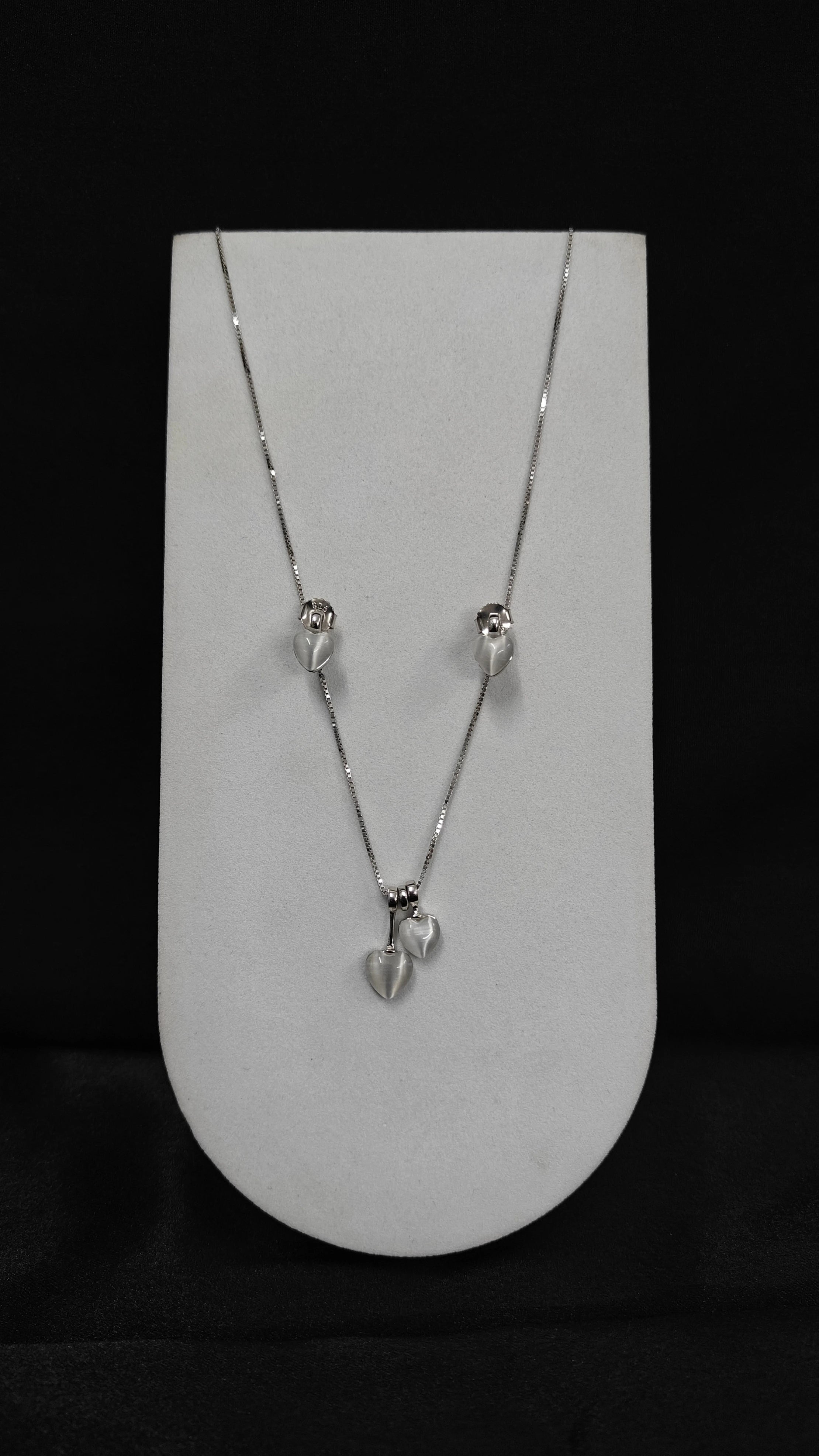 Elegant Zircon Pendant Necklace and Earrings Combo for Party Wear