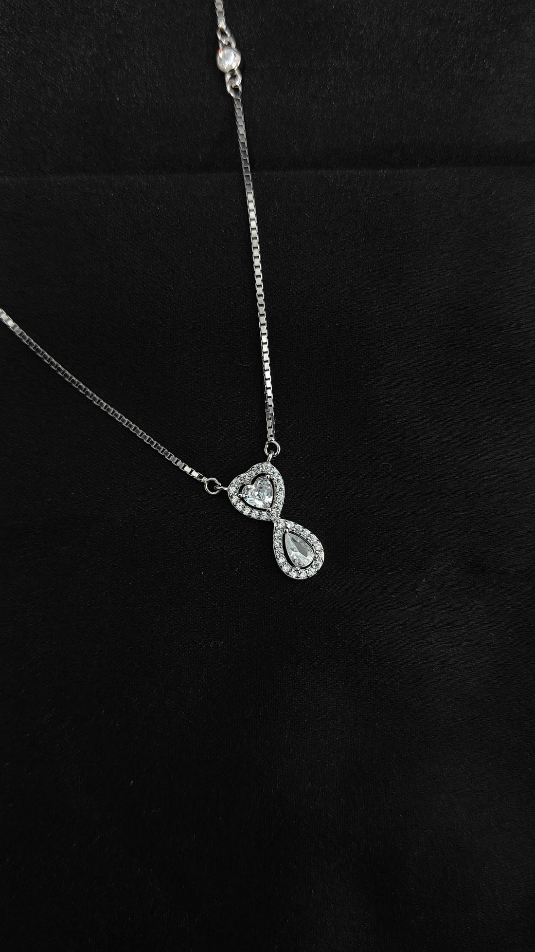 Luxury Cubic Zirconia Pendant and Earring Set in 925 Silver