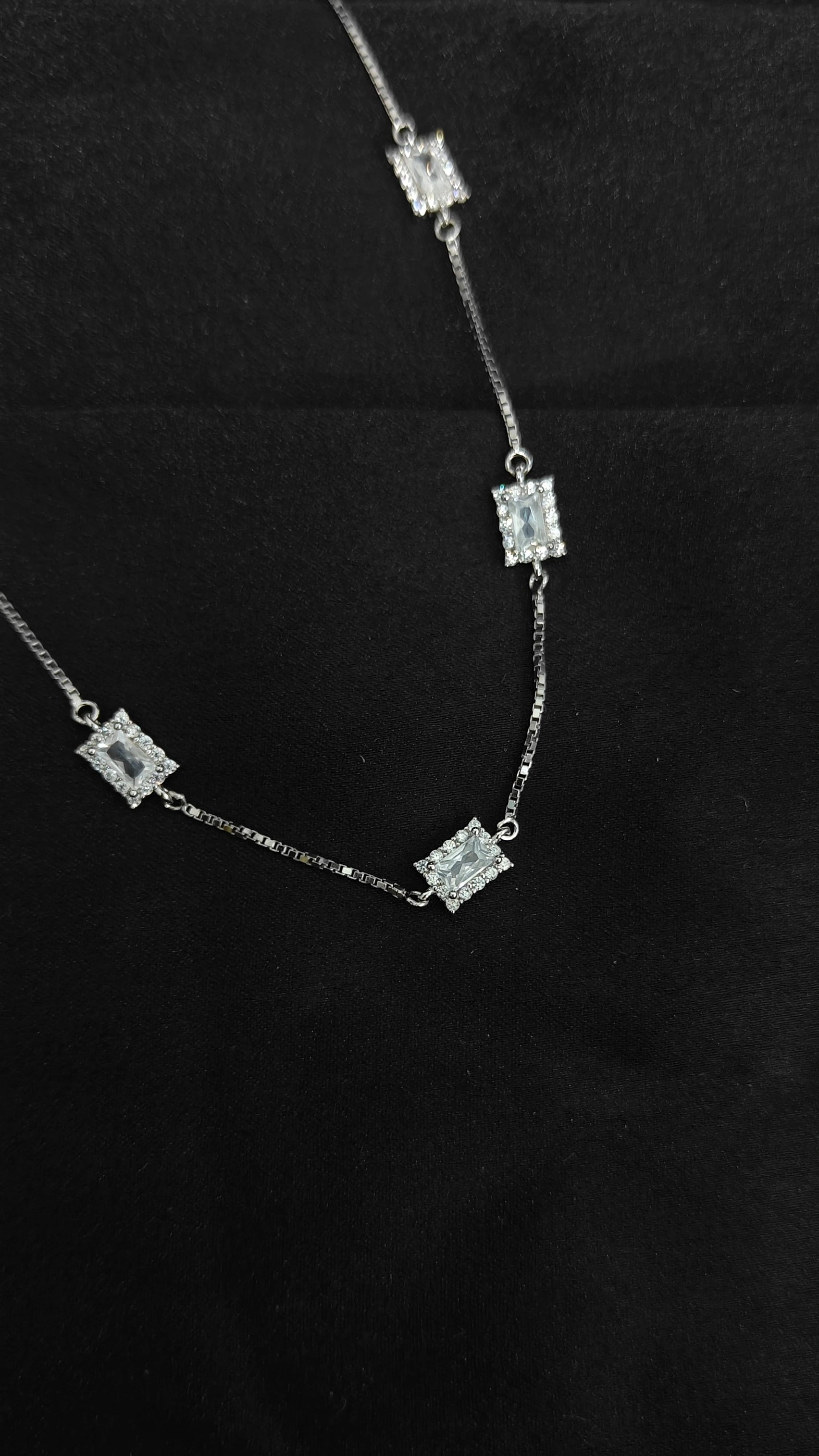 Designer Silver Necklace Pendant and Earrings Combo