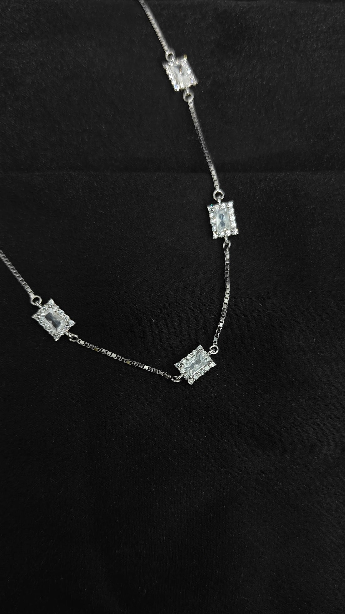 Designer Silver Necklace Pendant and Earrings Combo