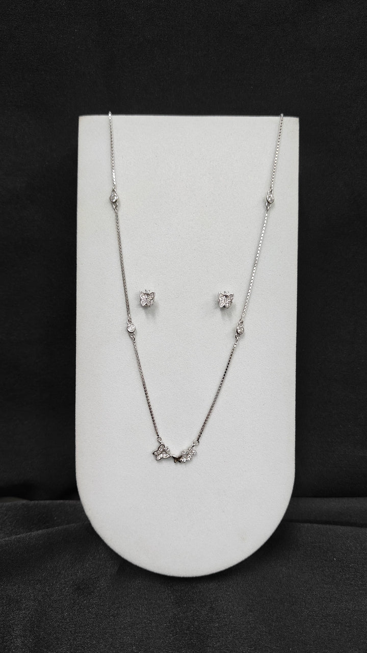 Classic Round Pendant with Matching Earrings