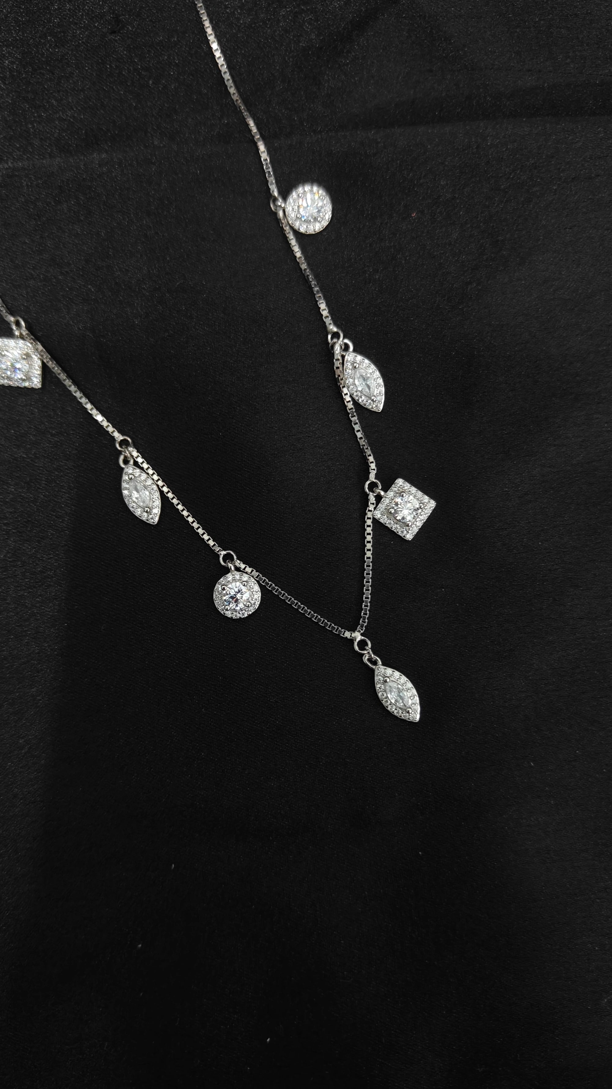 Traditional Silver Pendant and Earrings Set
