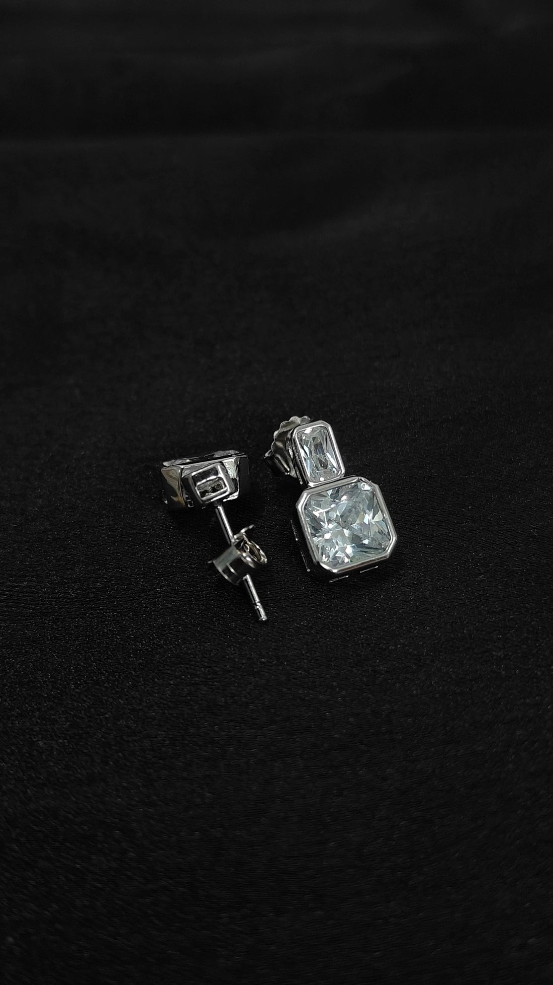 Crystal Stone Pendant Necklace & Earring Set