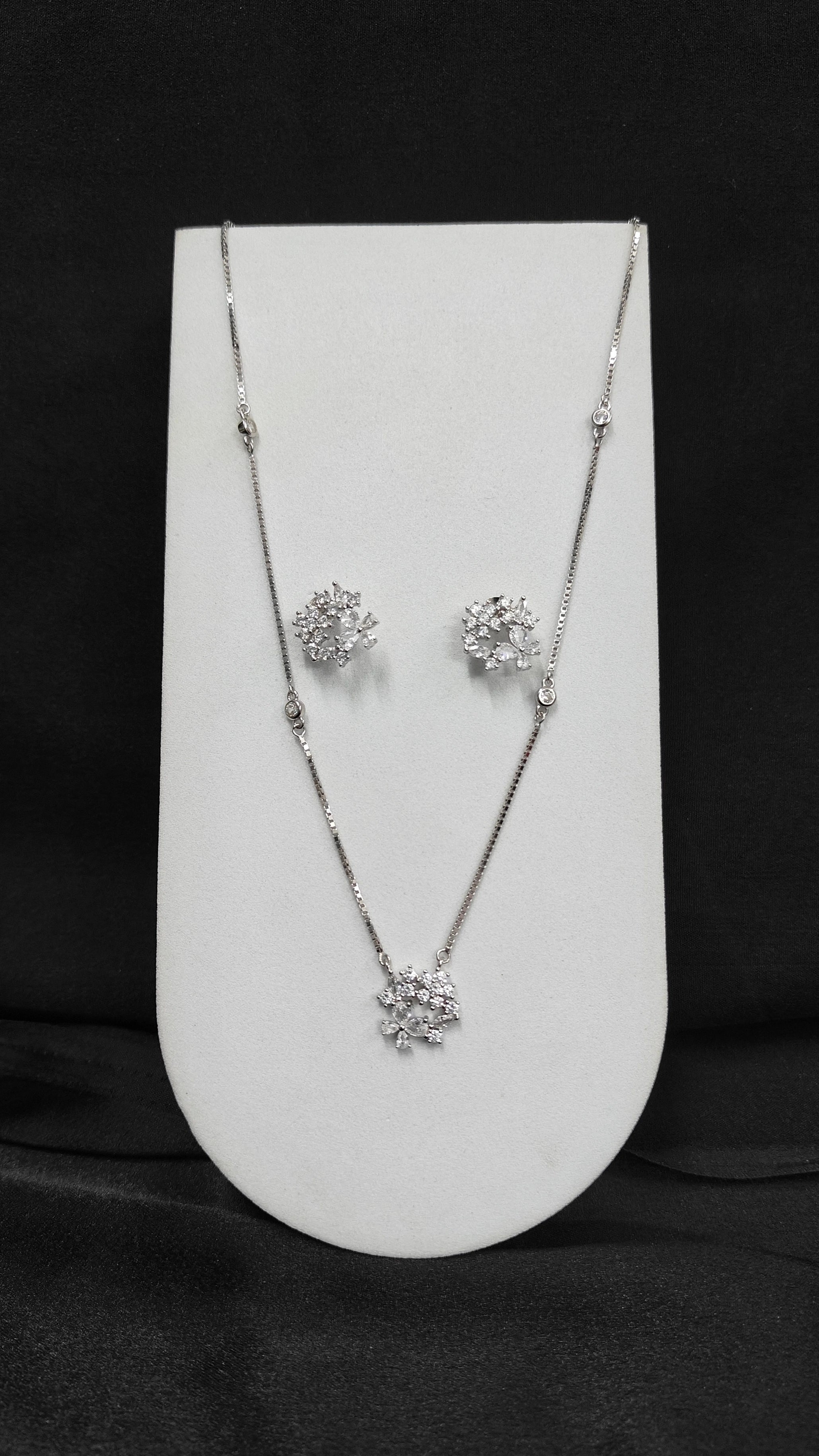 Sterling Silver Pendant and Earrings Combo