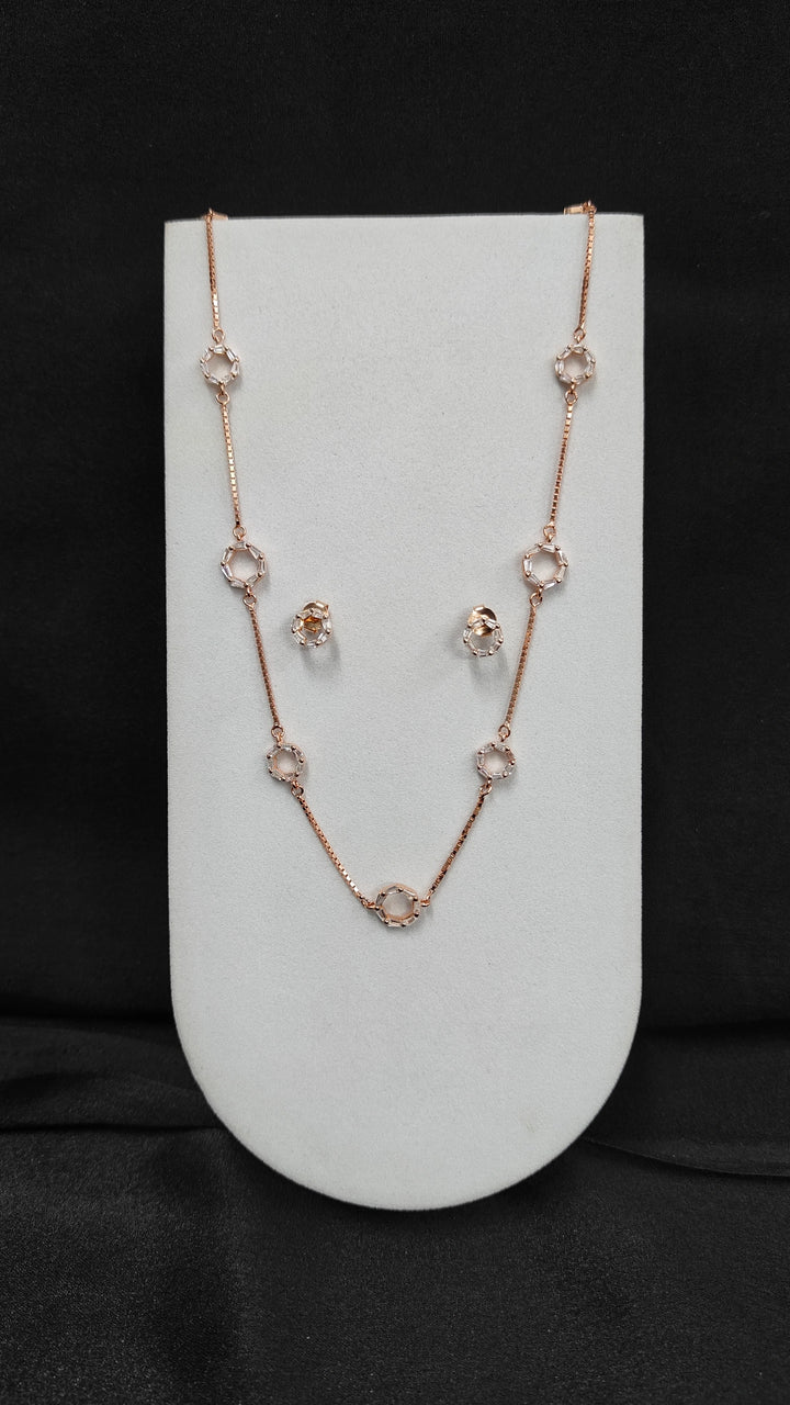 Stylish Crystal Pendant and Earrings Set