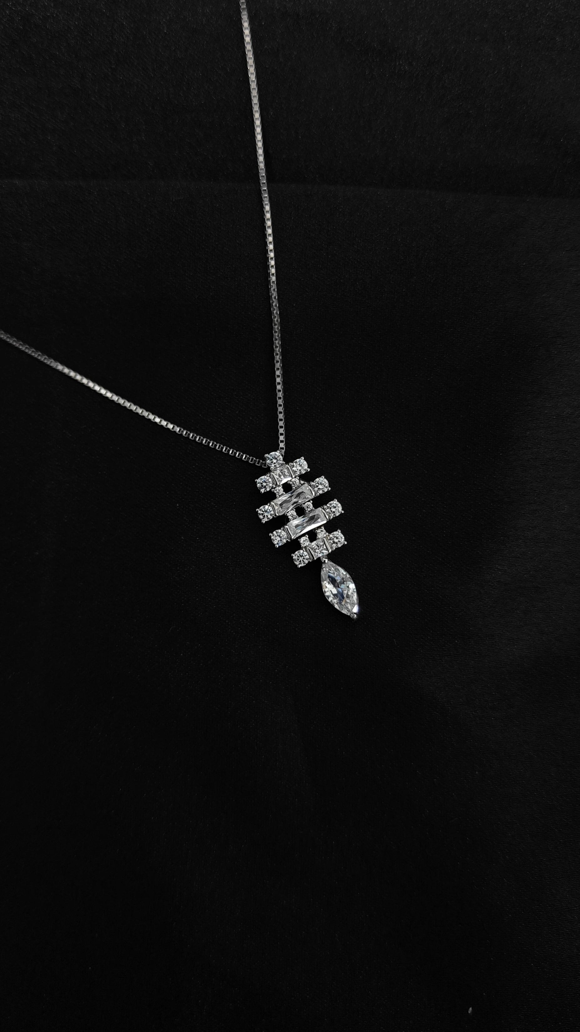 Luxury Zircon Pendant and Earring Set