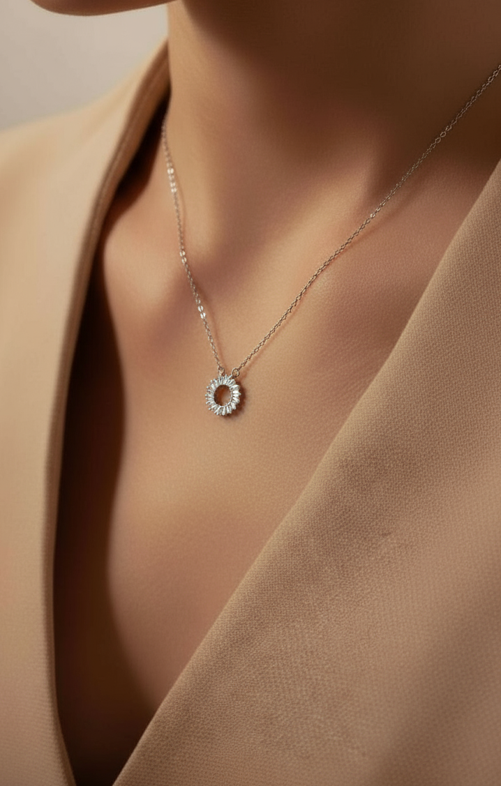 Lightweight Sterling Silver Chain with Pendant