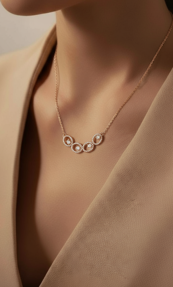 Oval Diamond Pendant