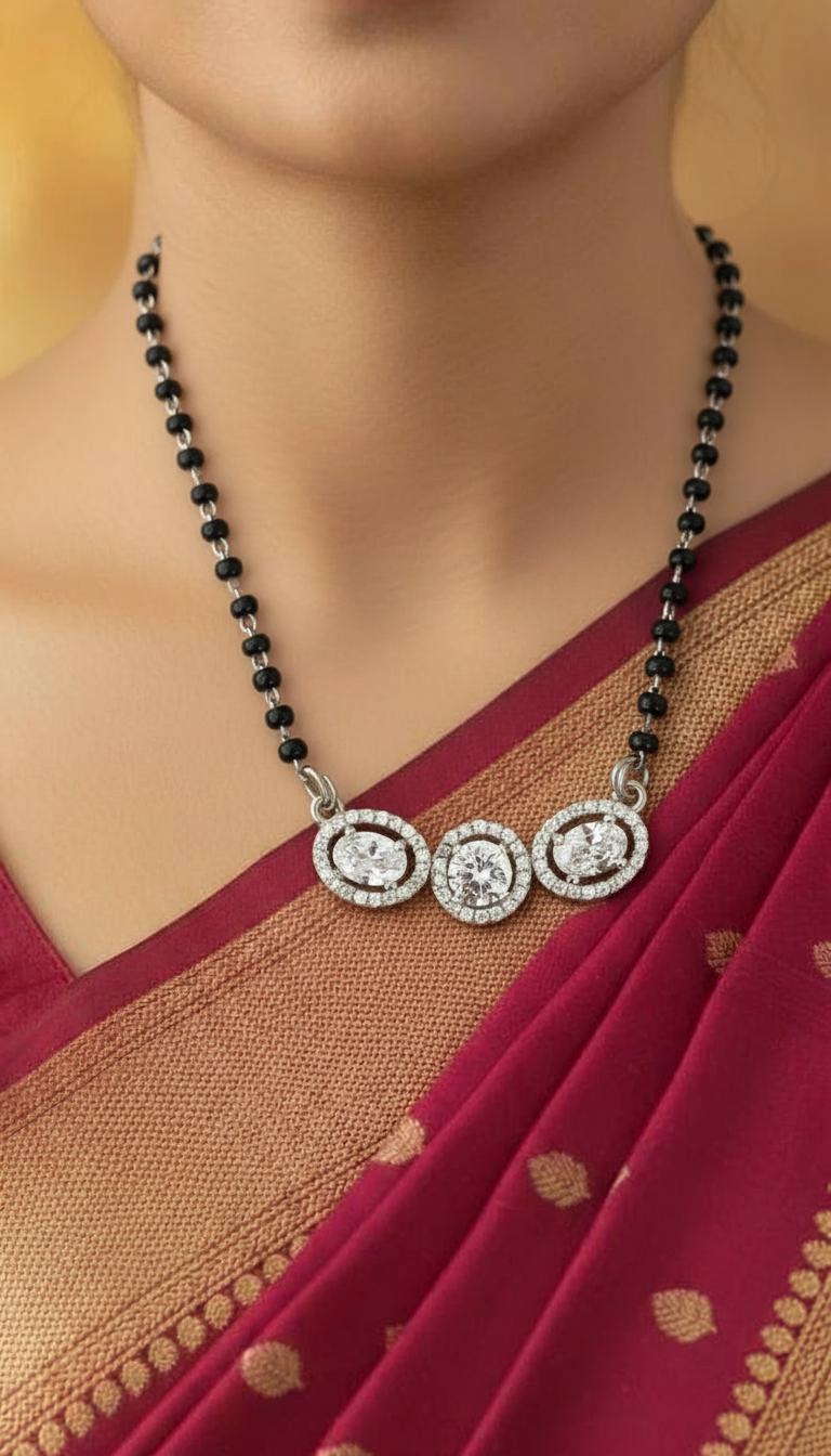 TRIO CIRCLE DIAMOND MANGALSUTRA