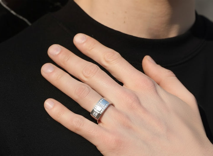 Gemstone Studded Ring Boys